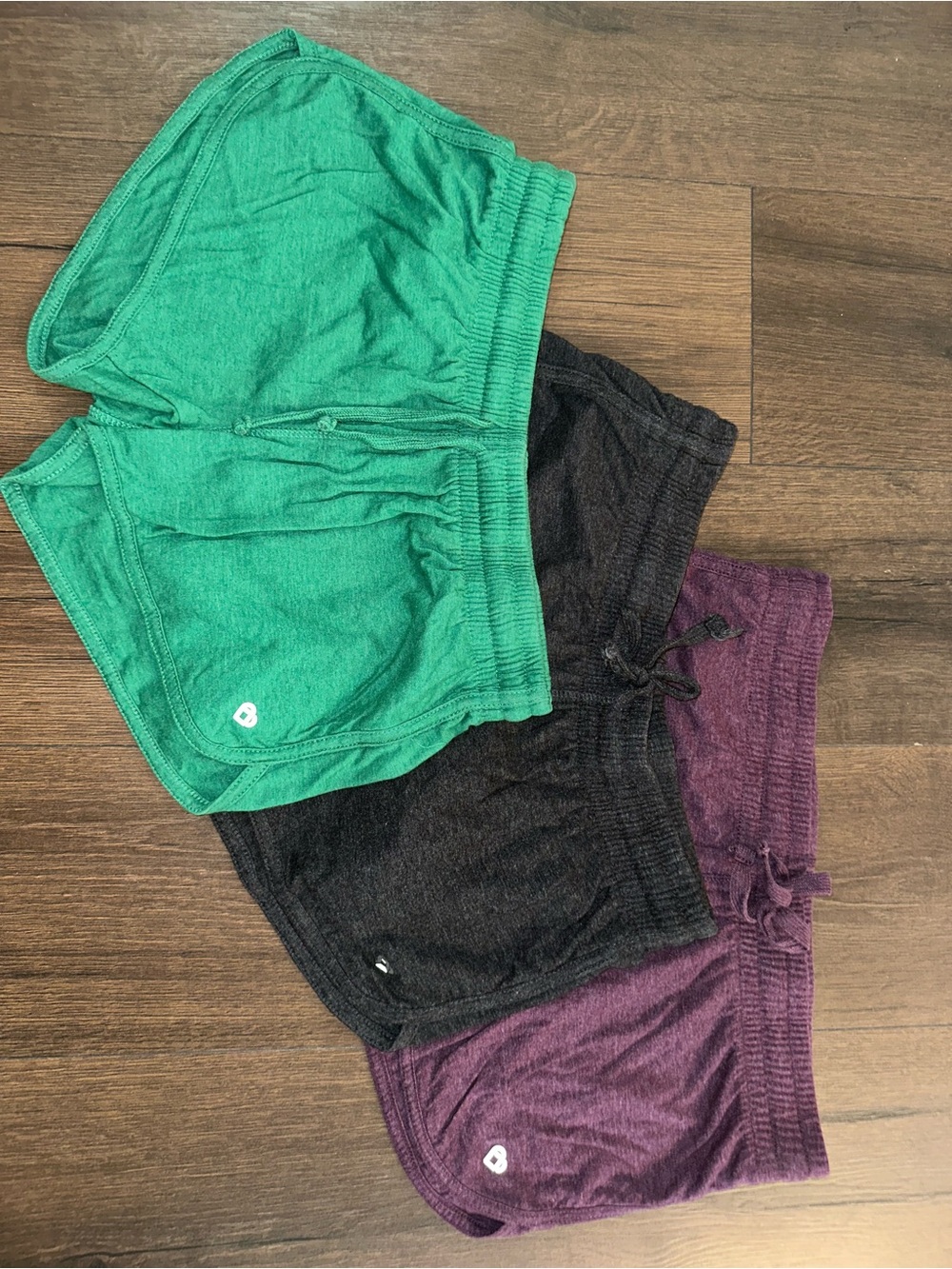 Colosseum Athletic Lounge Shorts - Green, Black & Purple